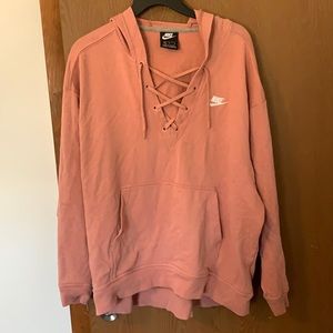 Nike Oversized V-Neck Sweatshirt